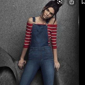 Denim Kendall and Kylie overalls